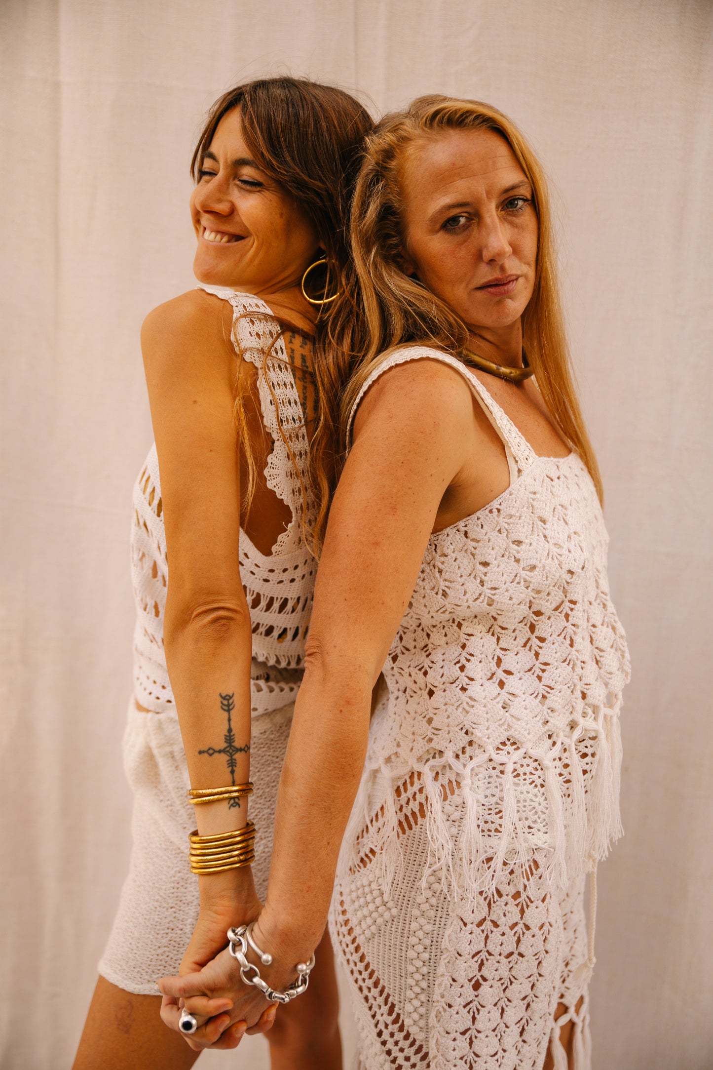 Up-cycled Vintage Crochet Tassel Top – Handmade by Vagabond Ibiza