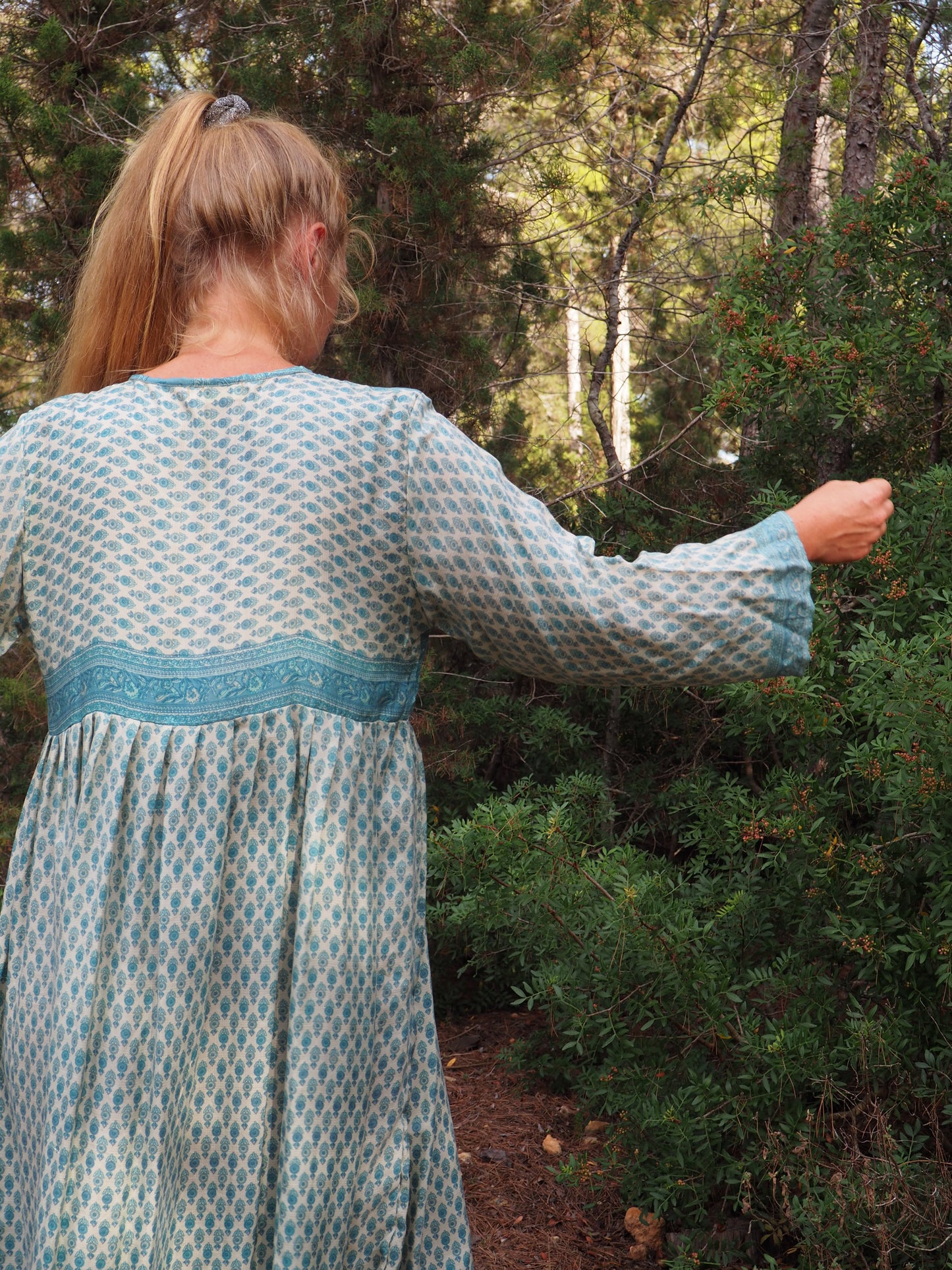 Vintage Indian sari dress up-cycled by Vagabond Ibiza