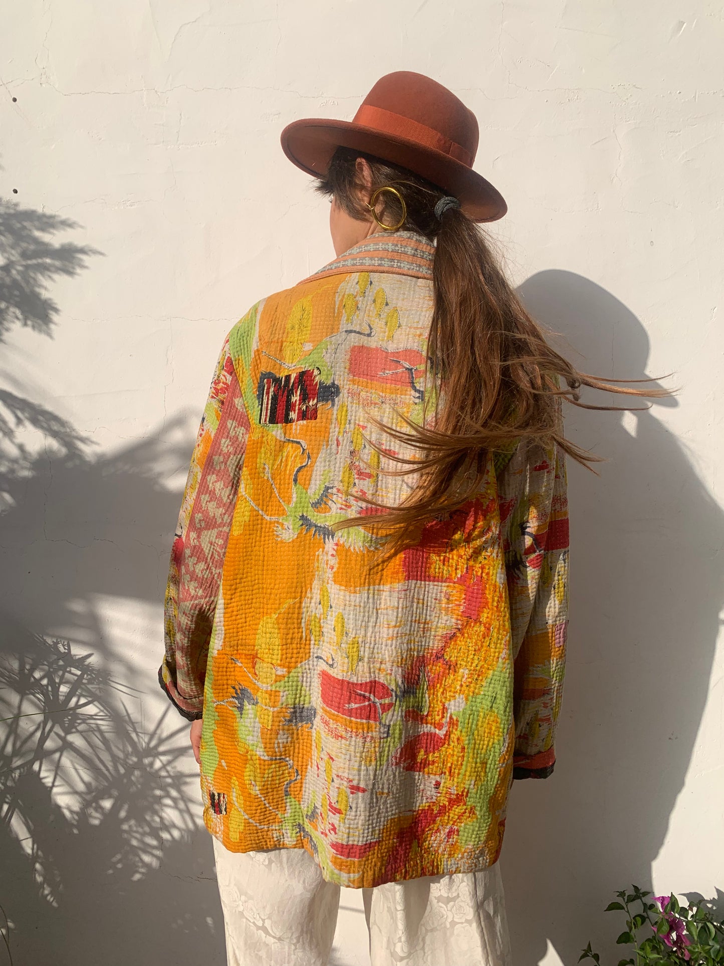 colourful waistcoat, Vintage Crochet Jacket, up cycled jacket , handmade jacket, striped jacket , vintage jacket, 1970s jacket , long waistcoat, slow fashion , sustainable fashion, vintage shop, ibiza vintage shop, ibiza style, bohemian jacket, boho jacket, colourful jacket, festival jacket, hippie style, 70s clothing, original vintage, recycled fashion brand, sustainable fashion brand, slow fashion brand, rainbow fashion, knitted jacket, woven jacket, winter jacket, crochet jumper, vintage fashion,