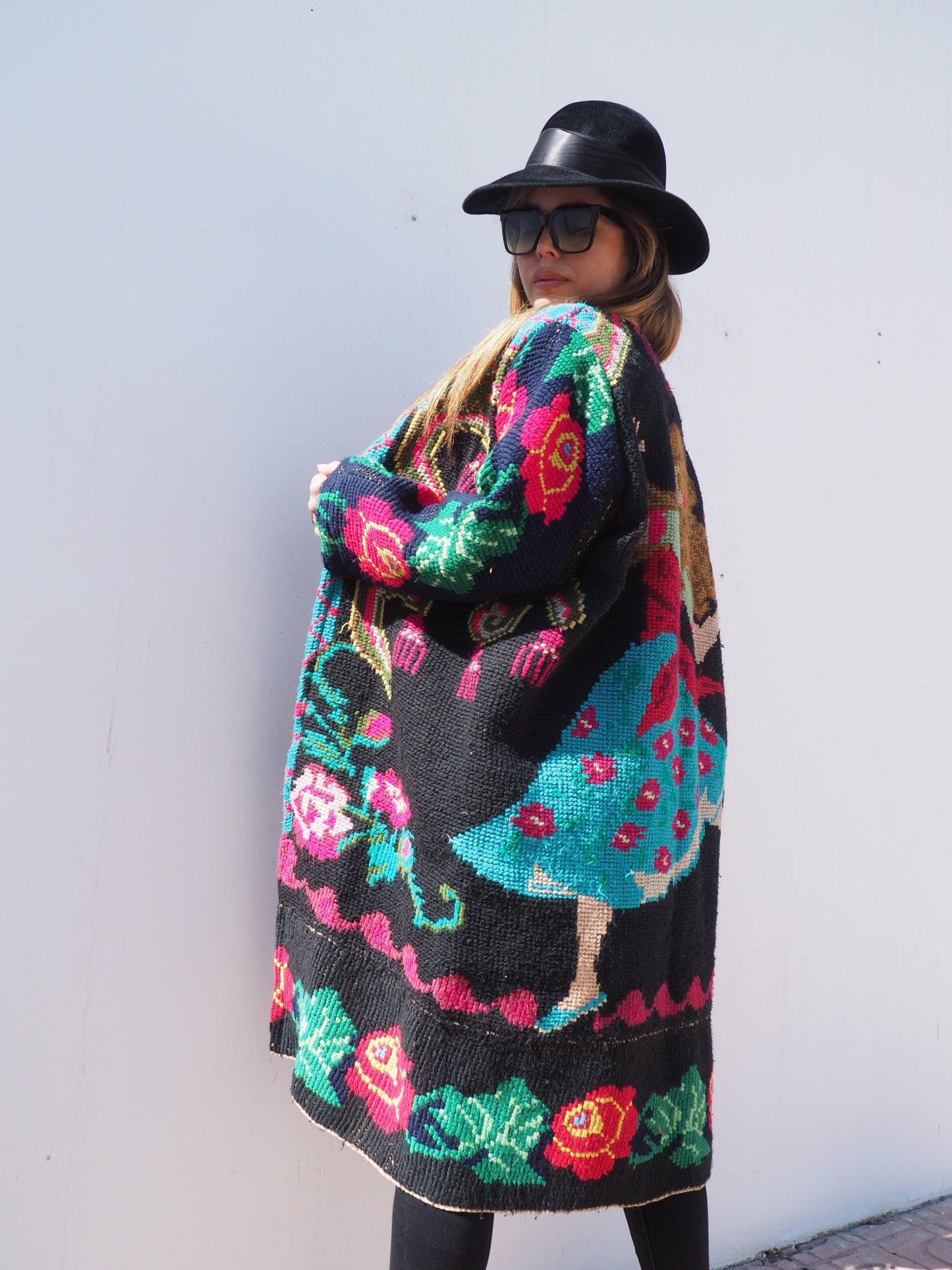 Vintage 1960’s Romanian tapestry jacket up-cycled by Vagabond Ibiza