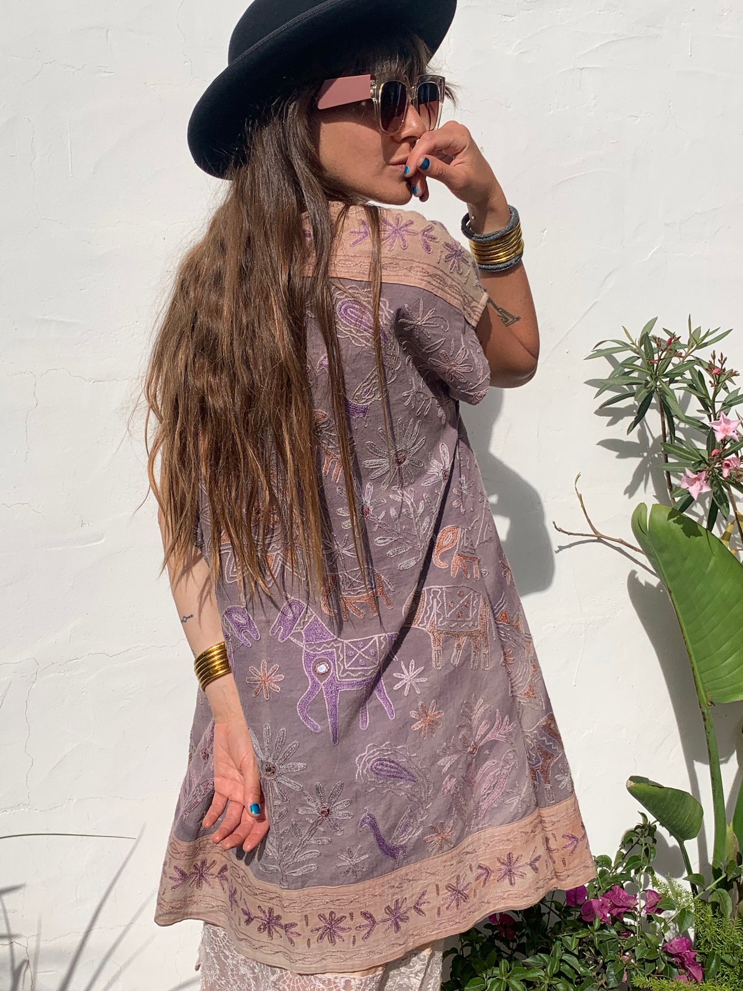 Vintage 1970’s Indian embroidered up-cycled waistcoat
