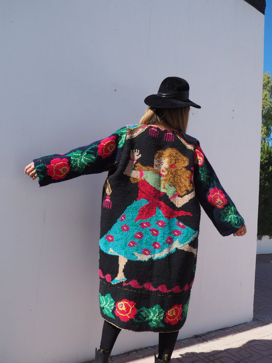 Vintage 1960’s Romanian tapestry jacket up-cycled by Vagabond Ibiza