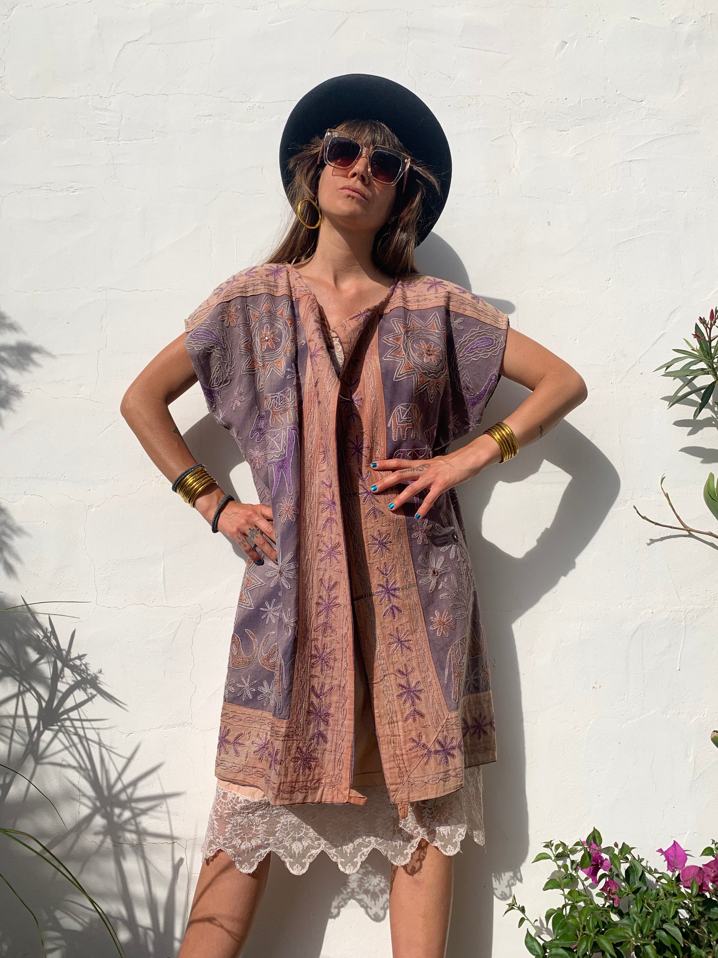 Vintage 1970’s Indian embroidered up-cycled waistcoat