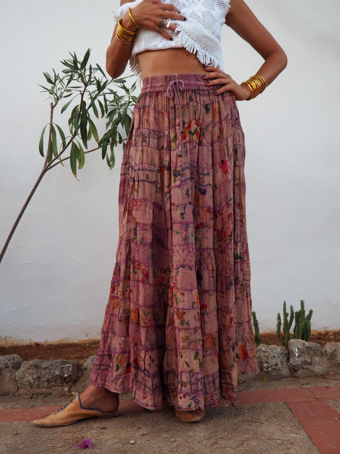 Vintage 1970’s patchwork floral skirt