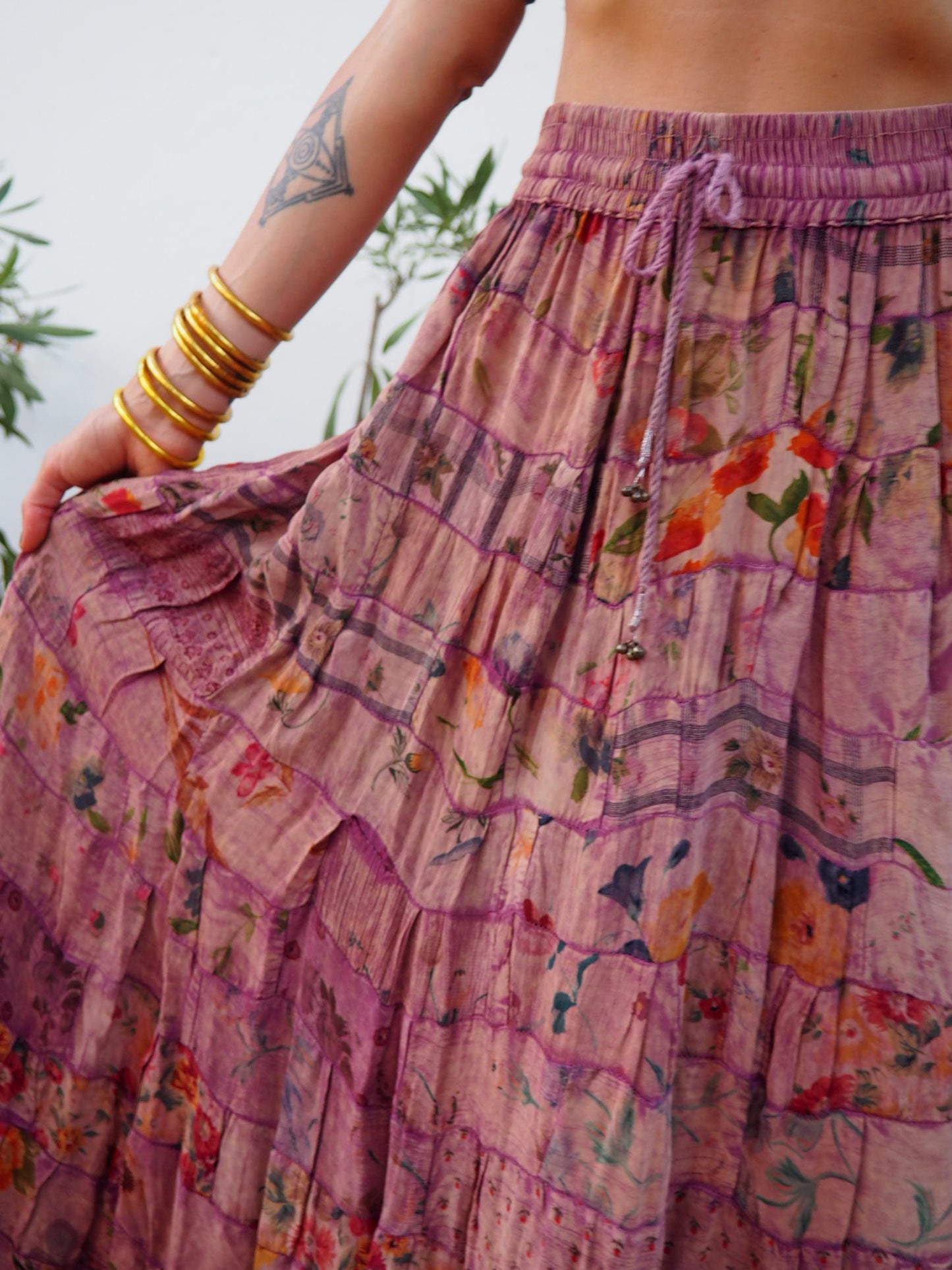 Vintage 1970’s patchwork floral skirt