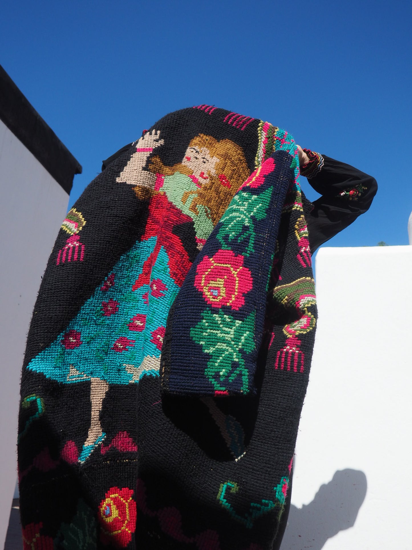 Vintage 1960’s Romanian tapestry jacket up-cycled by Vagabond Ibiza