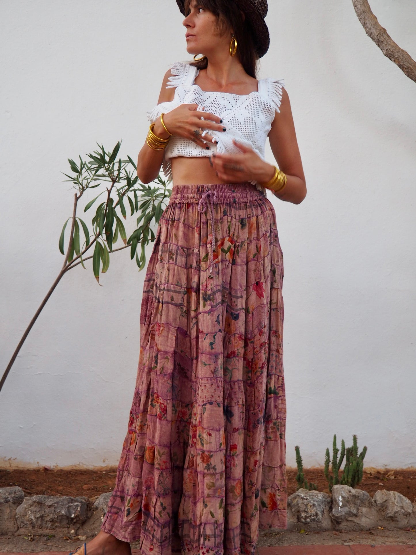 Vintage 1970’s patchwork floral skirt