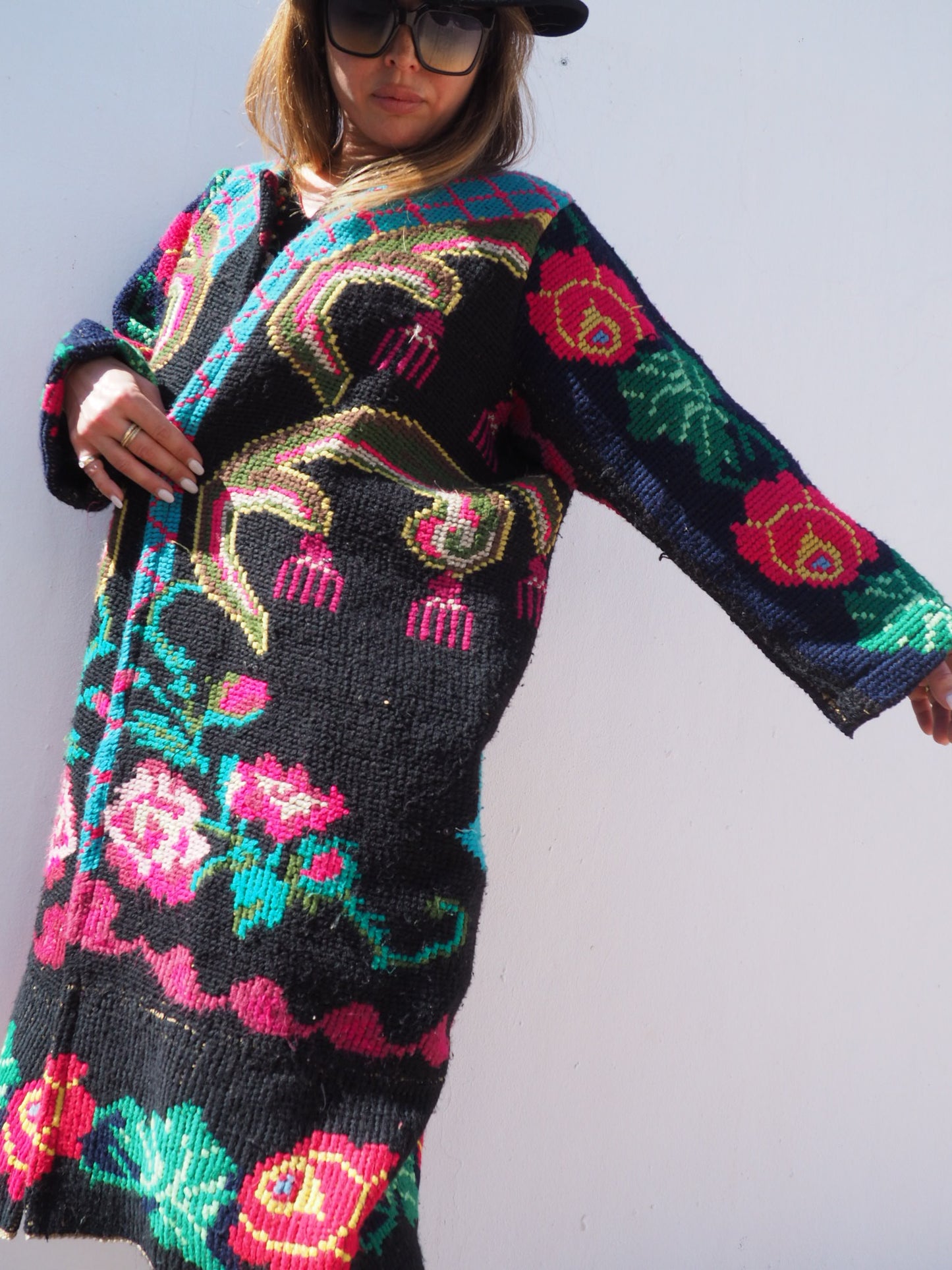 Vintage 1960’s Romanian tapestry jacket up-cycled by Vagabond Ibiza