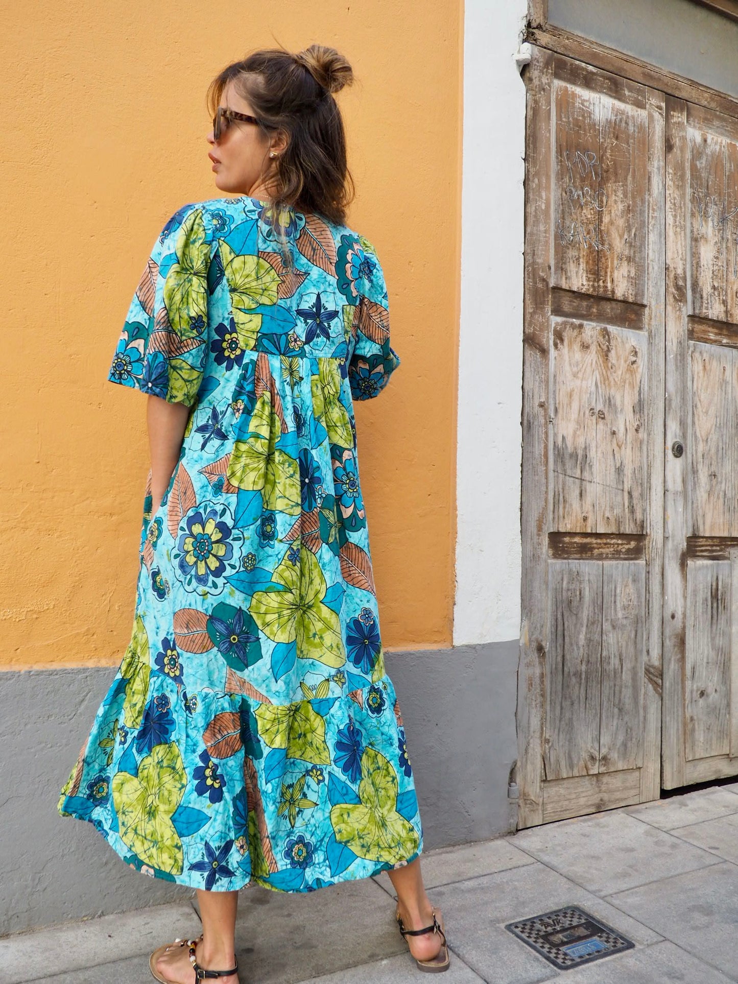 Vintage 1970’s cotton printed maxi dress
