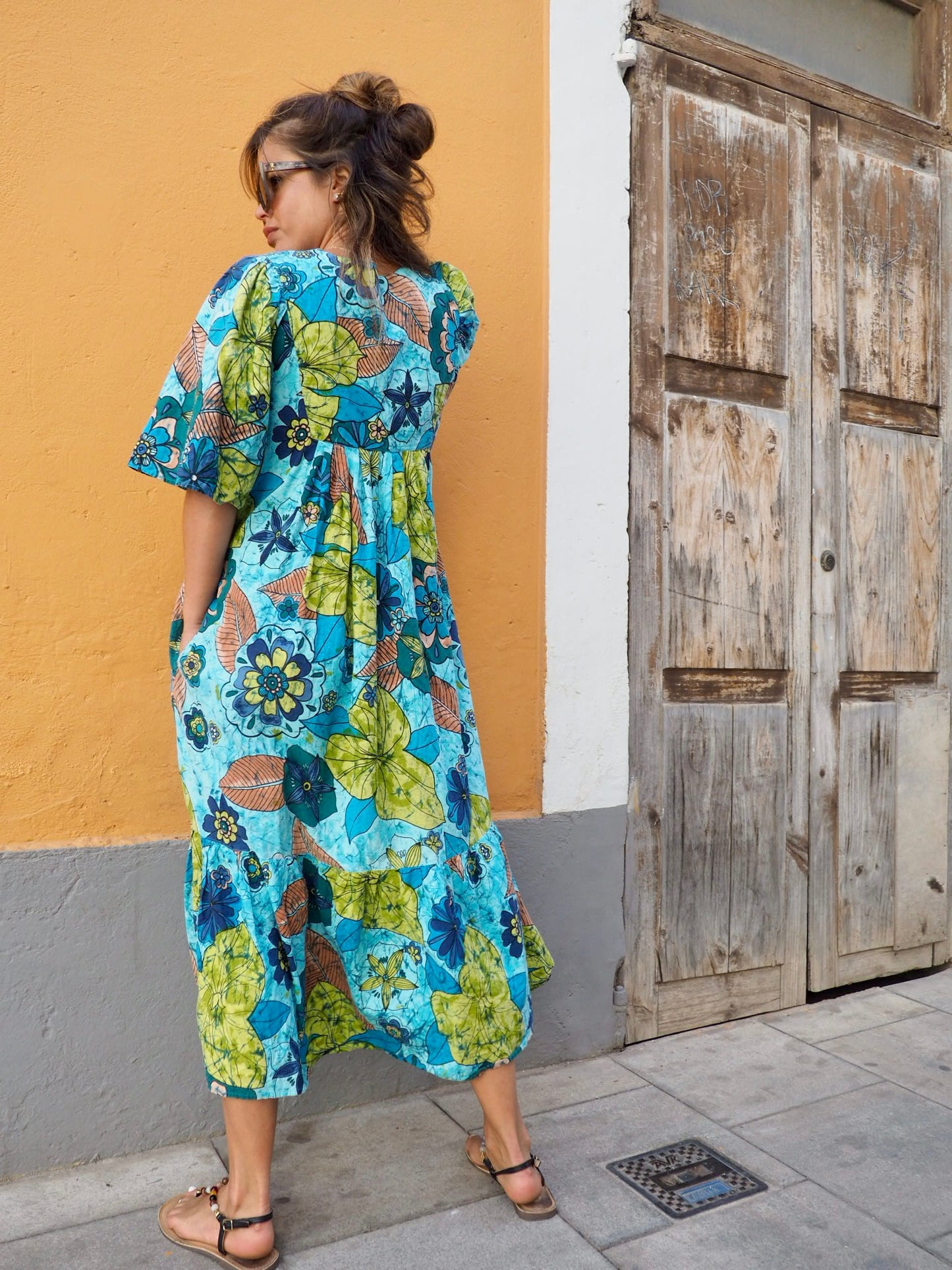 Vintage 1970’s cotton printed maxi dress