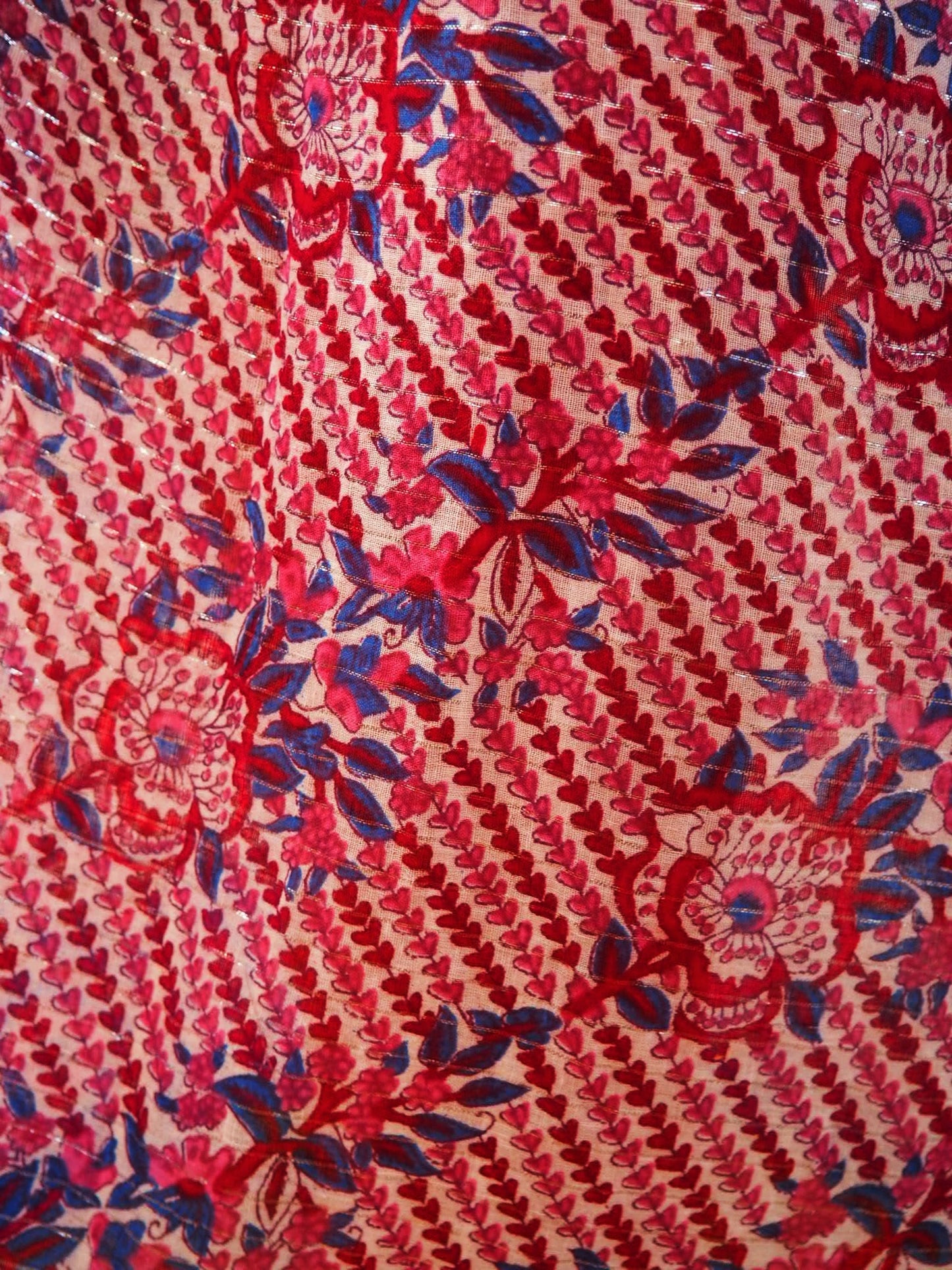 Vintage 1970’s Indian block printed gauze cotton dress