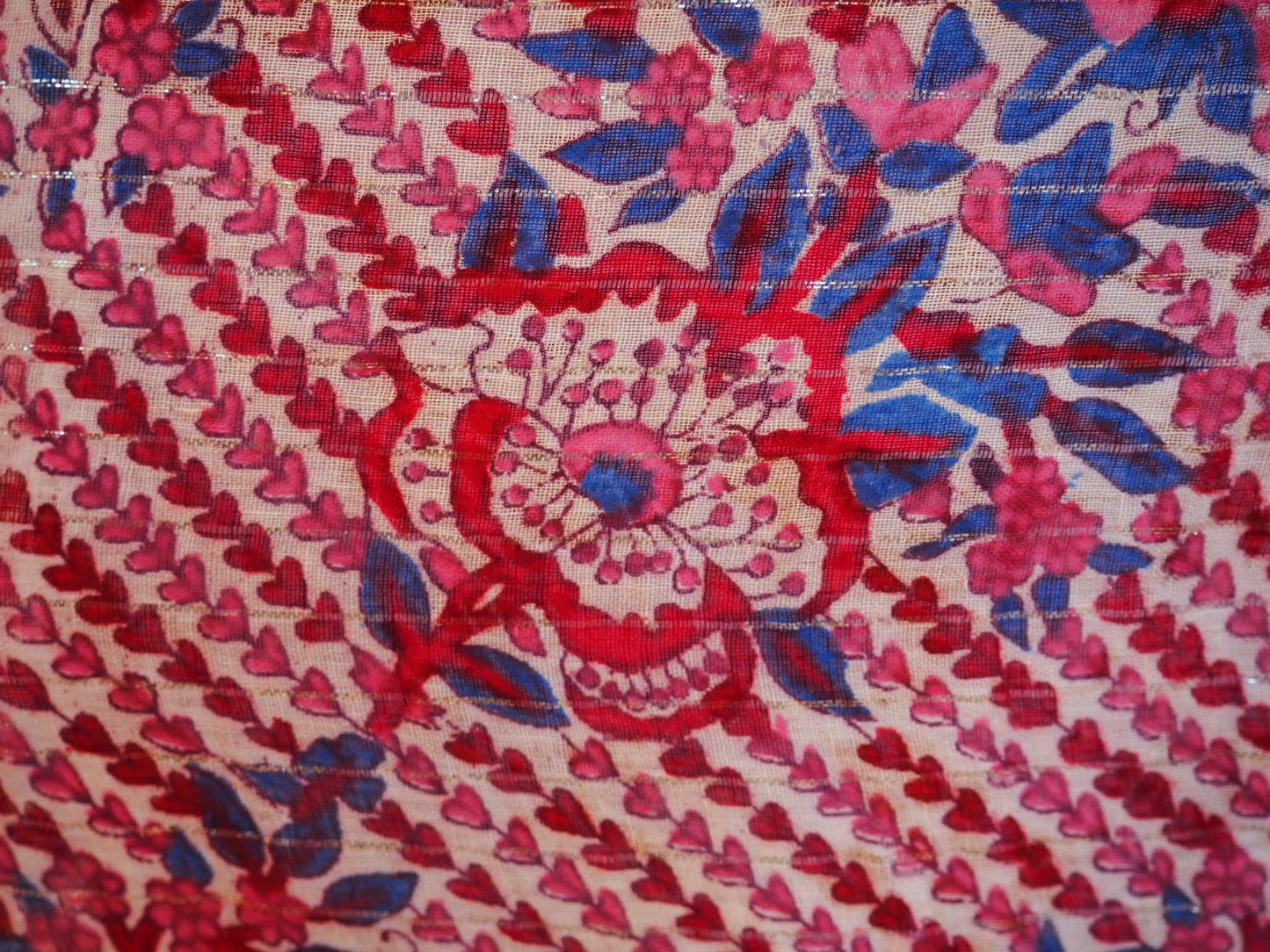 Vintage 1970’s Indian block printed gauze cotton dress