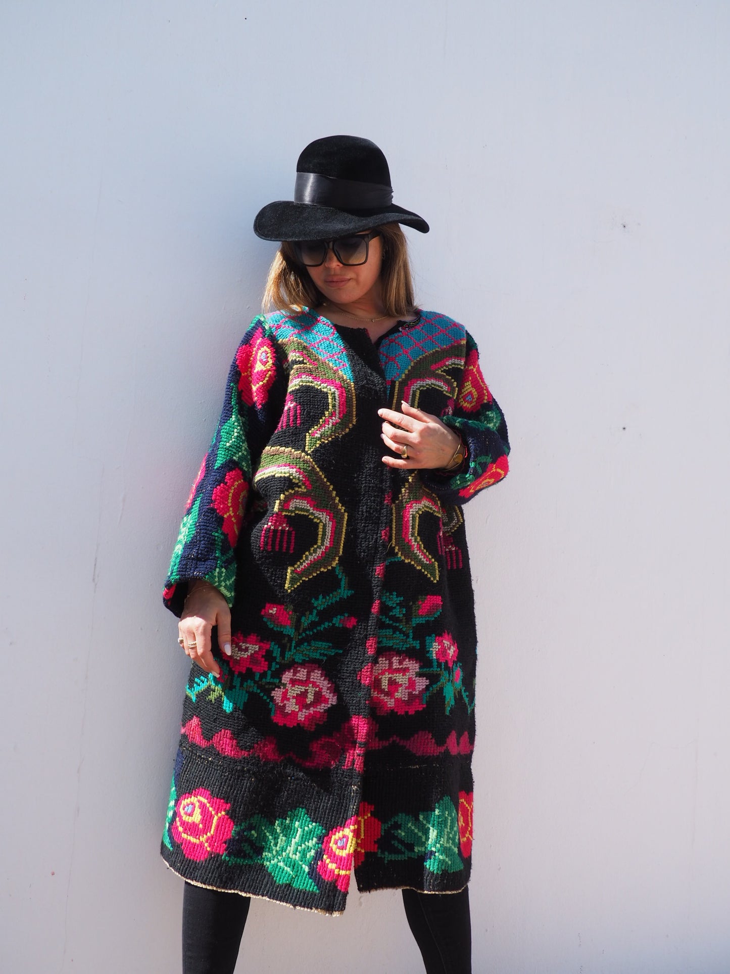 Vintage 1960’s Romanian tapestry jacket up-cycled by Vagabond Ibiza