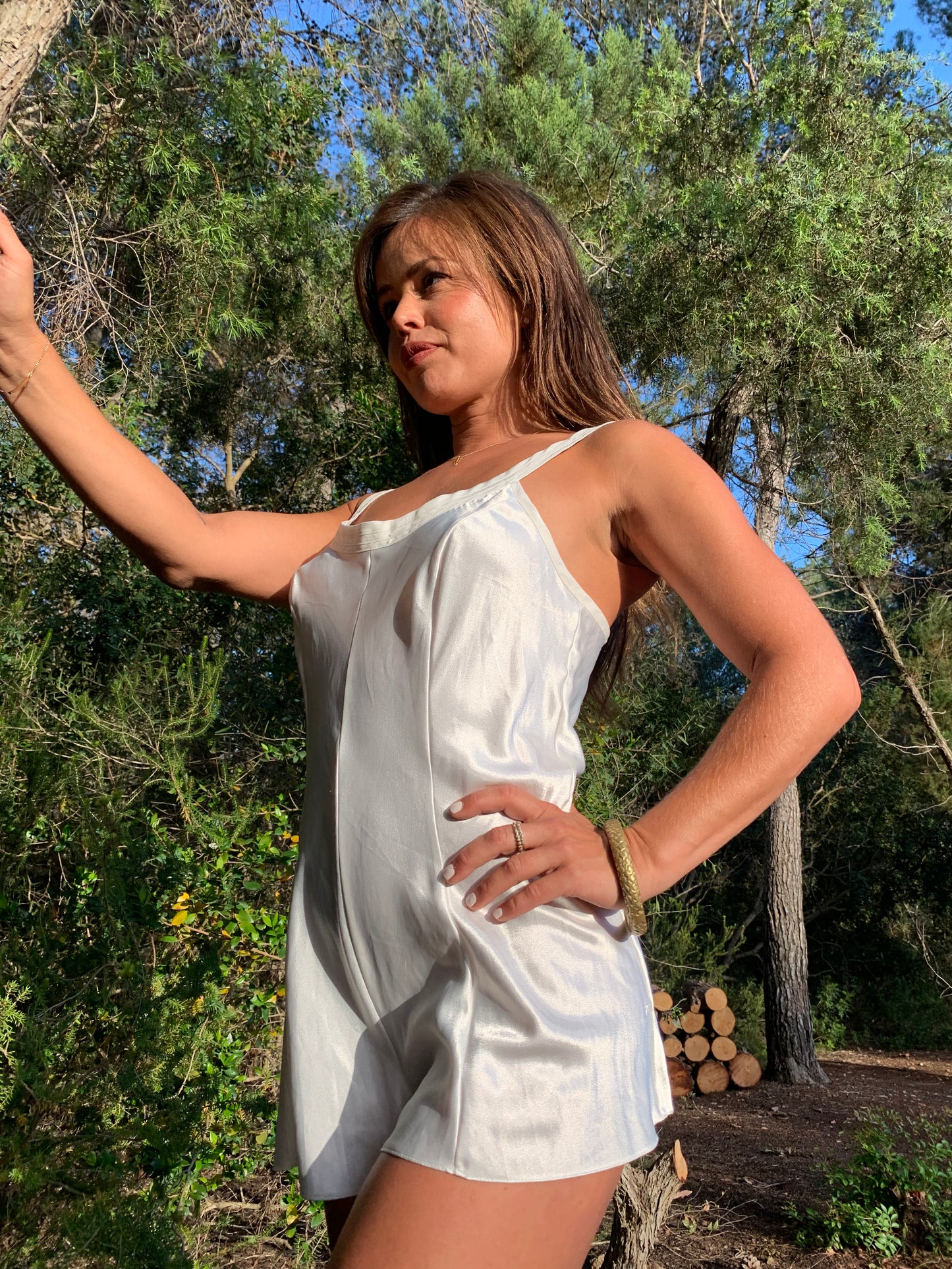 Vintage ivory rompa suit