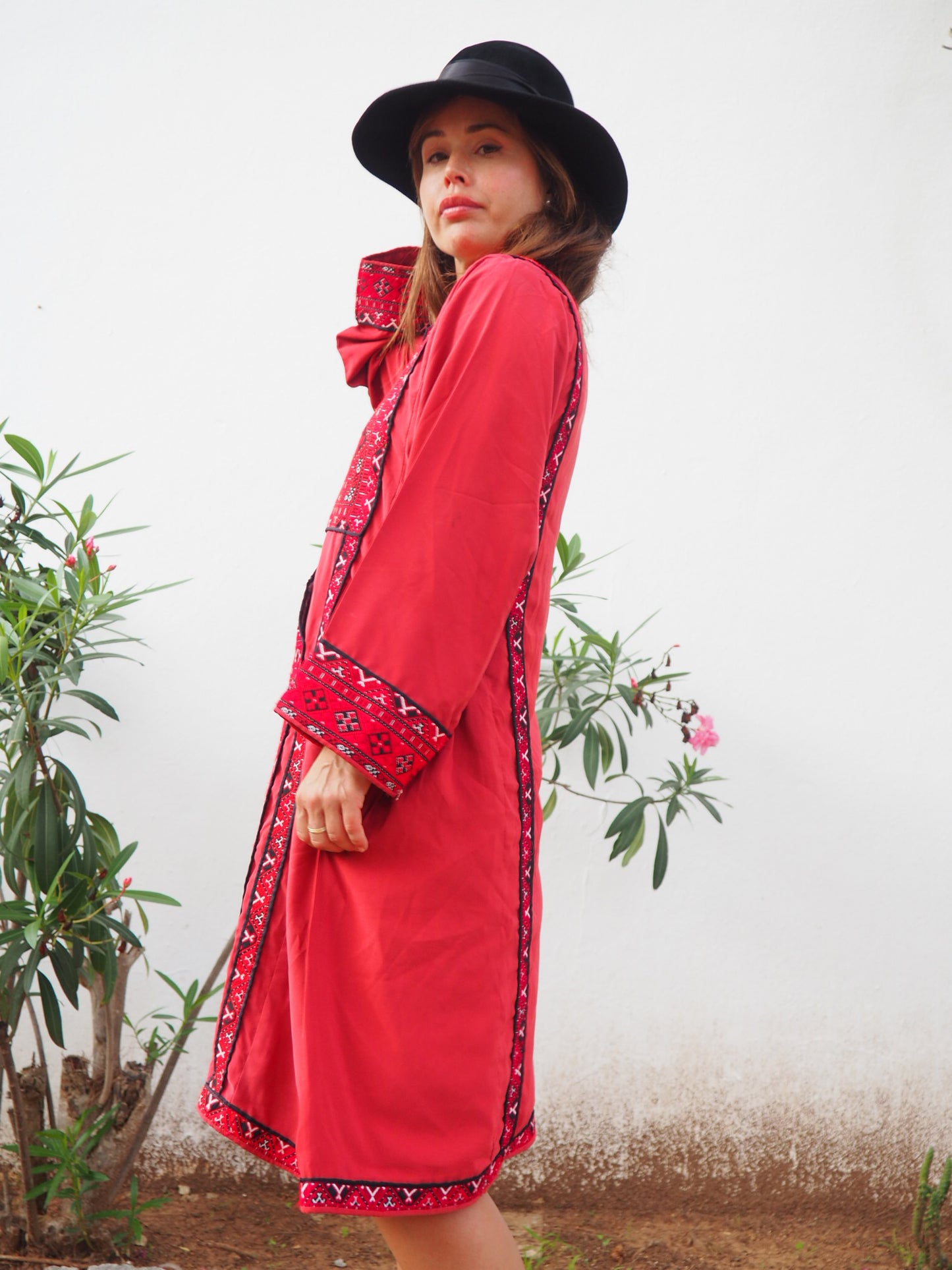 Vintage 1970’s Pakistán hand embroidered Kaftan dress