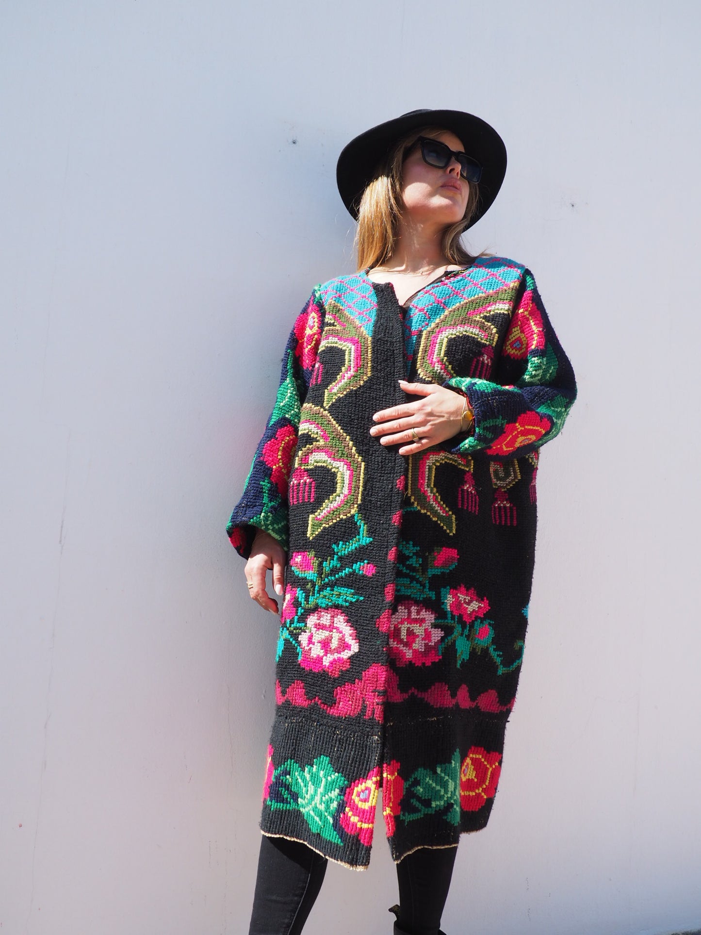 Vintage 1960’s Romanian tapestry jacket up-cycled by Vagabond Ibiza