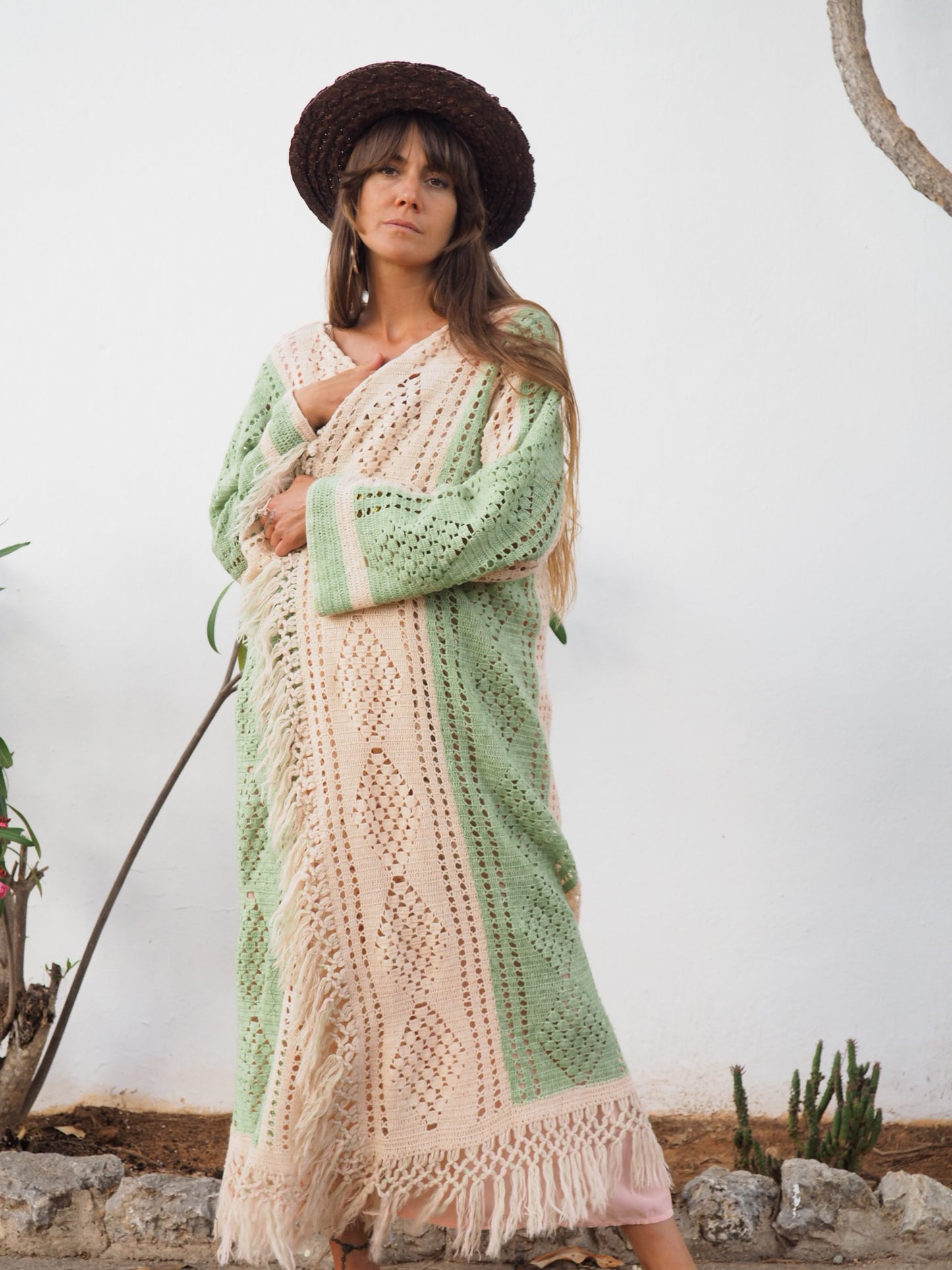 Vintage handmade crochet up-cycled by Vagabond ibiza