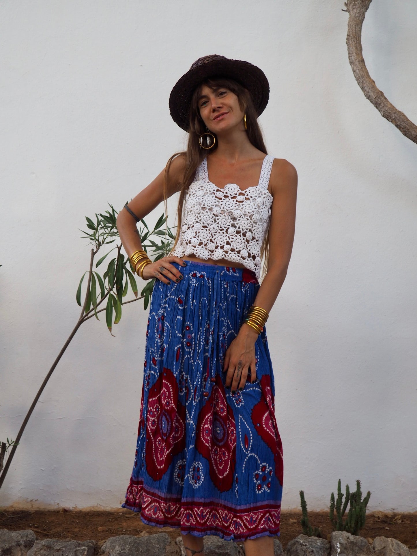 Vintage 1970’s Indian tie dye skirt