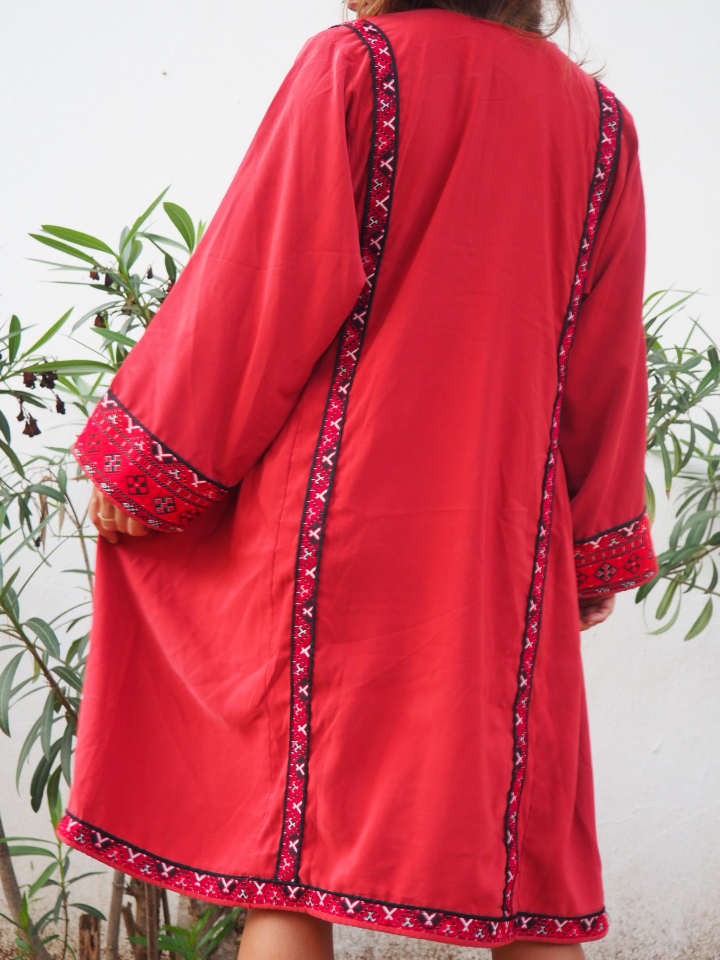 Vintage 1970’s Pakistán hand embroidered Kaftan dress