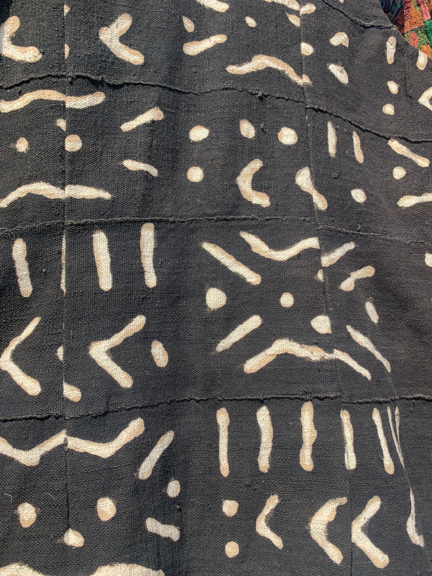 Vintage Mail African mud print waistcoat/dress