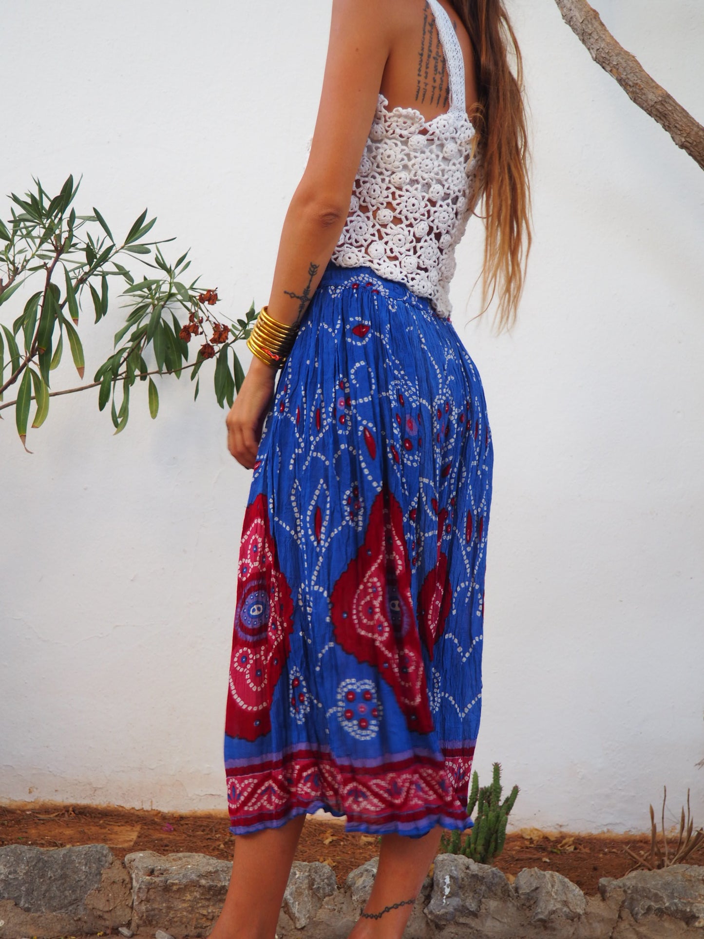 Vintage 1970’s Indian tie dye skirt