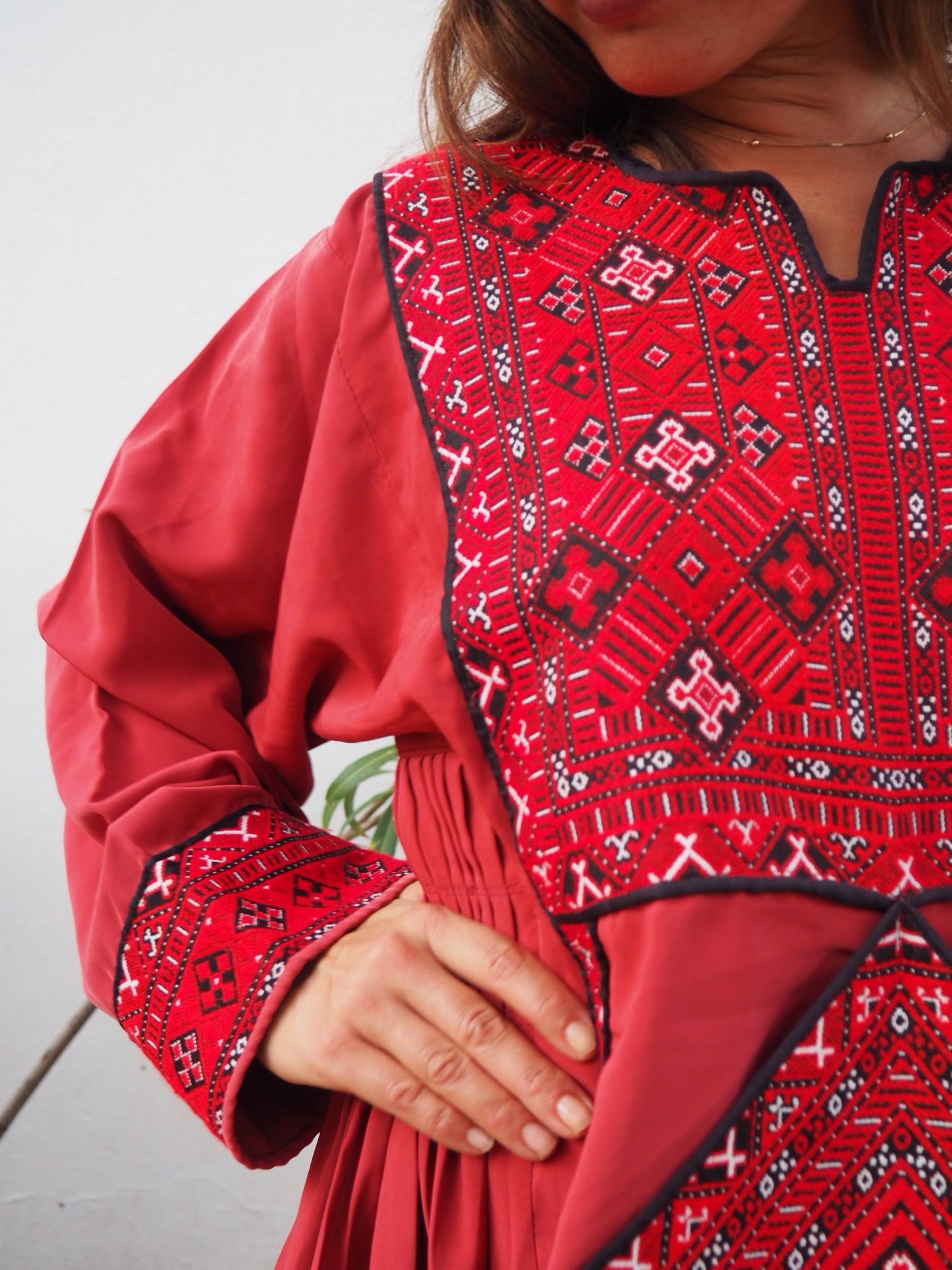 Vintage 1970’s Pakistán hand embroidered Kaftan dress