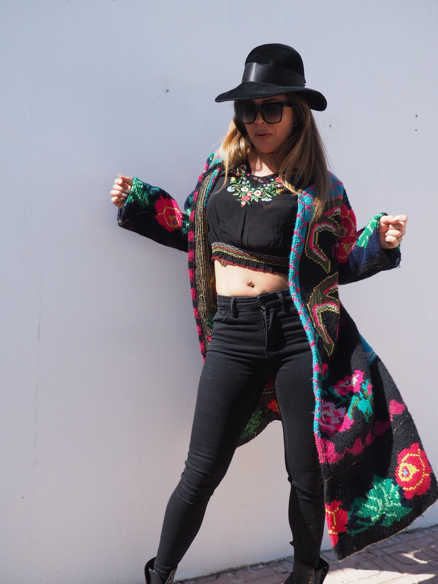Vintage 1960’s Romanian tapestry jacket up-cycled by Vagabond Ibiza
